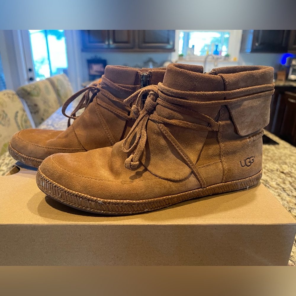 Women’s UGG Reid Chestnut Suede ankle Boots